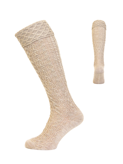 Handstrickoptik Umschlag natur Handstrickoptik