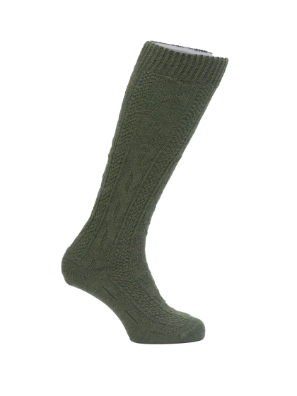 Kniestrumpf uni loden