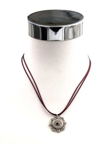 Collier Romantik Blume Seidenk