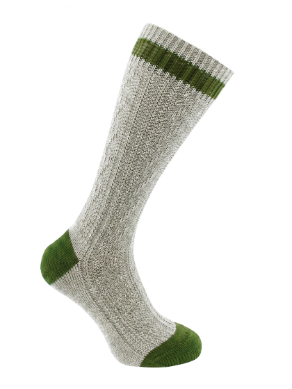 Kontrastsocke stein-moos