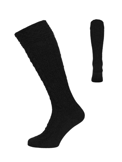 Handstrickoptik Umschl.schwarz Handstrickoptik