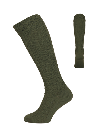 Handstrickoptik Umschl.loden Handstrickoptik