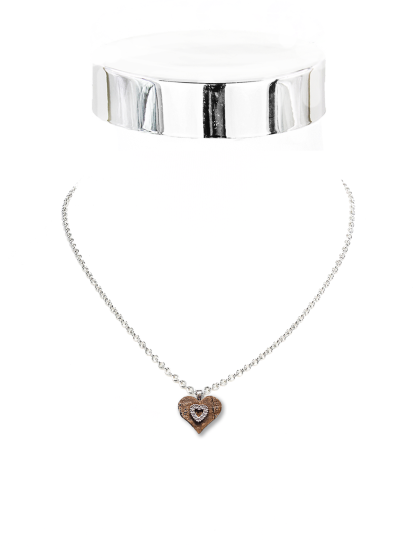 Collier Holzherz Kette