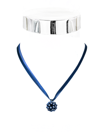 Collier Perlenkugel Satin/Orga