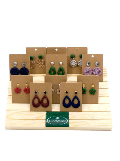 Ohrring-Aufsteller Holz 28,5 x 18,5 x 11 cm
