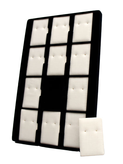 Präsenter Ohrstecker schwarz 188x292mm