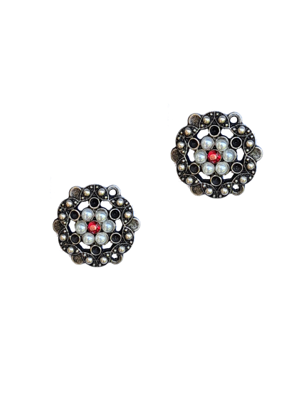 Ohrstecker Perlenblume/Kreis Ohrstecker