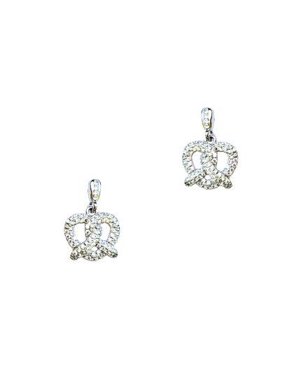 Ohrstecker Glitzerbrezel