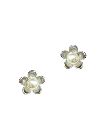 Ohrstecker Blume/Perle Ohrstecker