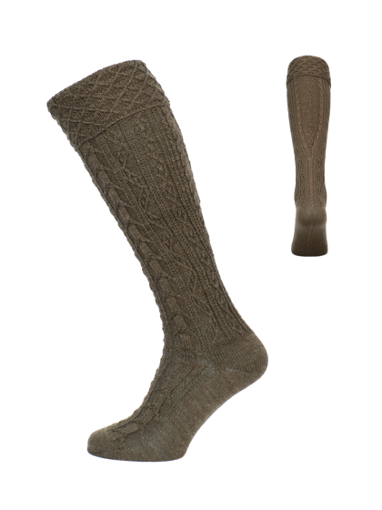 Handstrickoptik Umschlag taupe Handstrickoptik