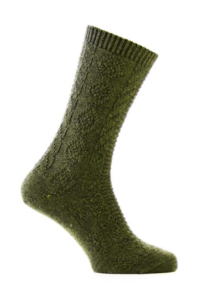 Socke uni oliv