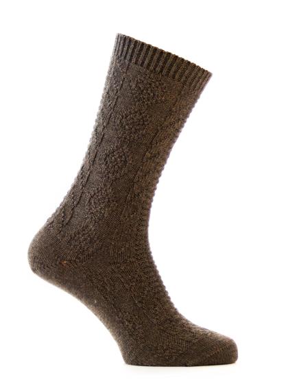 Socke uni tabac