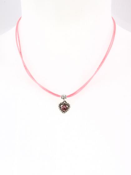 Collier Herz Satinkordel