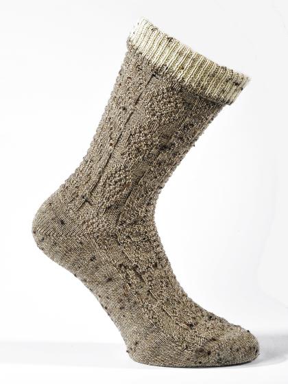 Socke melé dkl.beige-natur