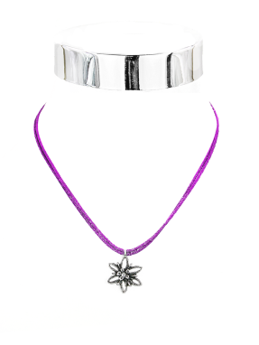 Collier Edelweiß/Stein Satinkd