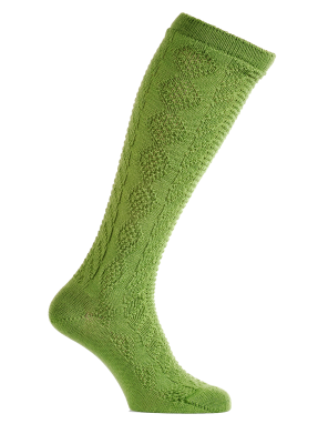 Kniestrumpf erbse