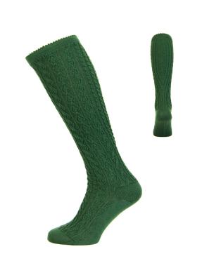 Kniestrumpf handstrickop tanne