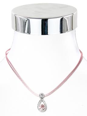 Collier Tropfen/Rose