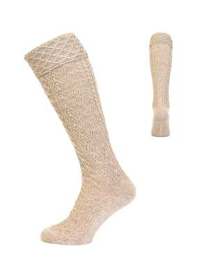 Handstrickoptik Umschlag natur Handstrickoptik