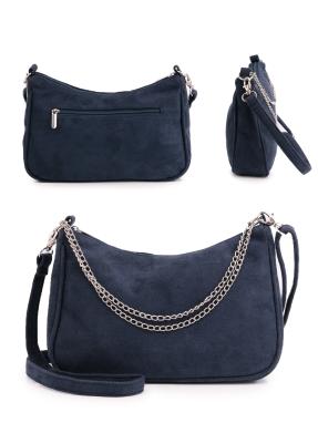 Tasche Velour m.Kette + Riemen