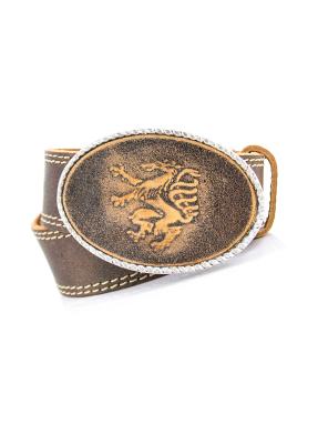 Herrengürtel Leder-Panther