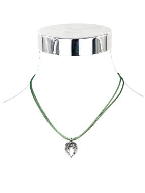 Collier Flügel Satinkordel