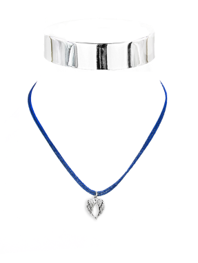Collier Flügel Satinkordel 40 cm