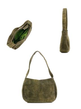 Tasche Leder m. breitem Riemen