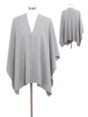 Poncho Rechteck uni