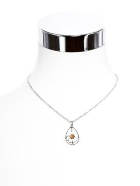 Collier Gänsebl. Tropfen Kette