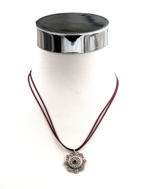 Collier Romantik Blume Seidenk