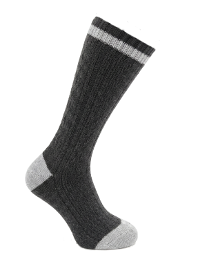 Kontrastsocke anthra-stein