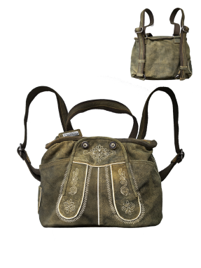 Rucksack Lederhose 26 x 19 cm