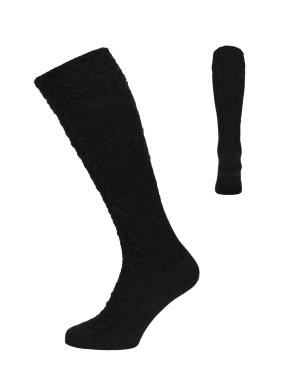 Handstrickoptik Umschl.schwarz Handstrickoptik