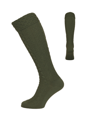 Handstrickoptik Umschl.loden Handstrickoptik