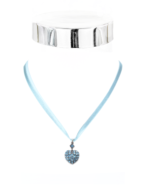 Collier Herz/Steinen Organzerb