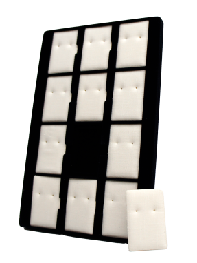 Präsenter Ohrstecker schwarz 188x292mm