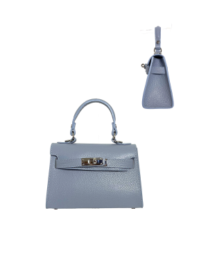 Ledertasche mit Bügel 21 x 14 cm
