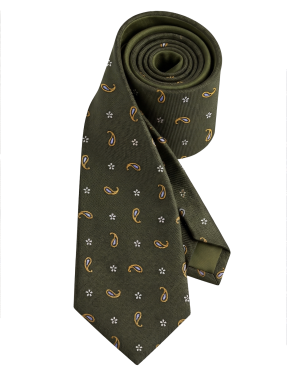 Krawatte Paisley 8 cm breit