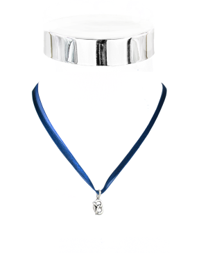 Collier Brezel Organzerband 40 cm