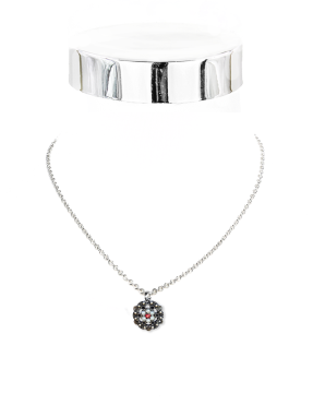 Collier Perlenblume/Kreis 40 cm