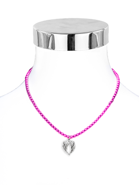 Collier Flügel Perlenkette 42 cm
