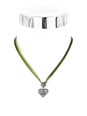 Collier Edelweiß Org/Satin-6mm 36 cm