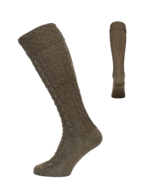 Handstrickoptik Umschlag taupe Handstrickoptik
