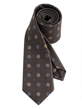 Krawatte Blumen 8 cm breit