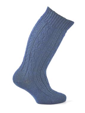 Kinder-Knie WOLLE sbg.blau