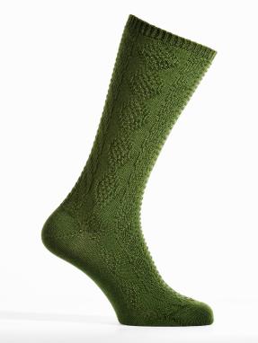 Socke BW-Elasthan moos