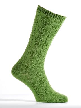 Socke BW-Elasthan gras