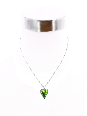 Collier Herz bemalt Kette