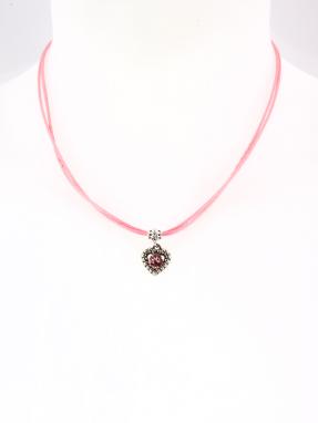 Collier Herz Satinkordel